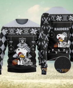 Charlie Brown Peanuts Snoopy Raiders NFL Ugly Sweater