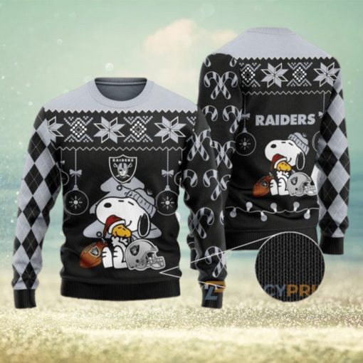 Charlie Brown Peanuts Snoopy Raiders NFL Ugly Sweater