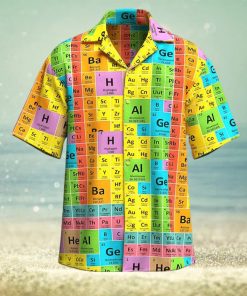 Chemical Elements Color Hawaiian Shirt