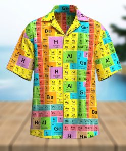 Chemical Elements Color Hawaiian Shirt