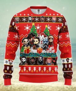 Chibi Horror Halloween Ugly Christmas Sweater Amazing Gift Men And Women Christmas Gift