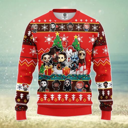 Chibi Horror Halloween Ugly Christmas Sweater Amazing Gift Men And Women Christmas Gift