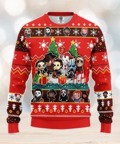 Chibi Horror Halloween Ugly Christmas Sweater Amazing Gift Men And Women Christmas Gift