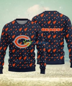 Chicago Bears Christmas Pine Tree All Over Printed Xmas Christmas Ugly Sweater