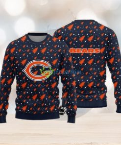 Chicago Bears Christmas Pine Tree All Over Printed Xmas Christmas Ugly Sweater