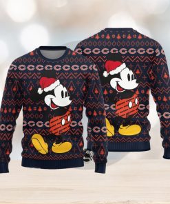 Chicago Bears Mick Mouse Teams Pattern Knitted Sweater For Christmas