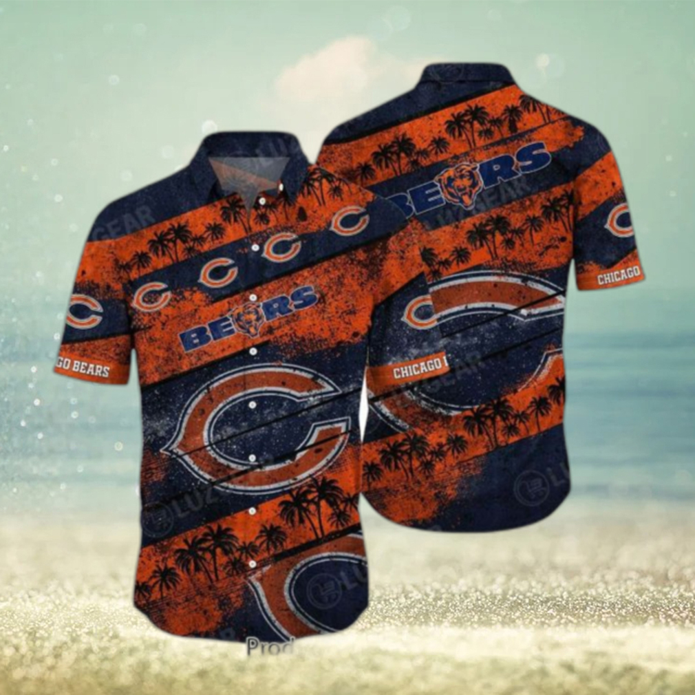 Chicago Bears NFL Flower Funny Summer Beach Pattern Aloha Hawaiian Shirt