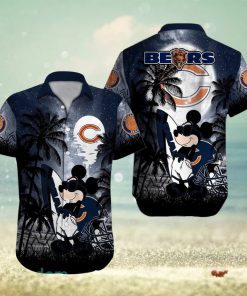 Chicago Bears NFL Team Logo Baby Yoda Hawaiian Shirt