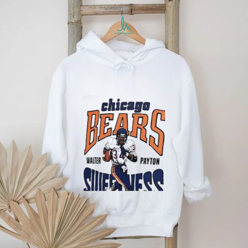 Chicago Bears Walter Payton Homage Ash Retired Player Caricature Tri Blend T Shirt