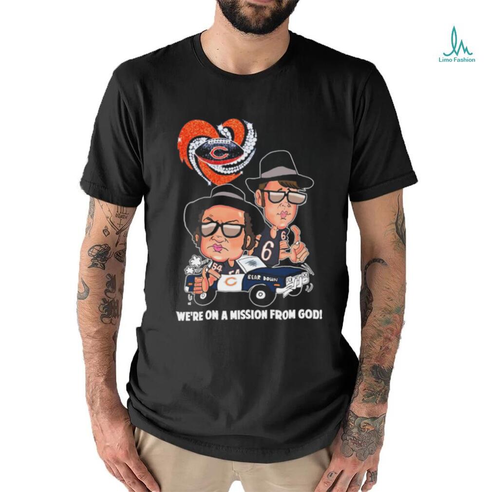 Chicago Bears we're on a mission from God cartoon funny shirt