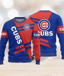 Chicago Cubs Basic Pattern Knitted Sweater For Christmas