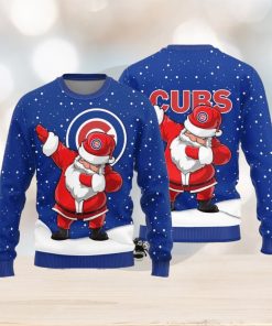 Chicago Cubs Dab Santa Knitted Sweater For Christmas