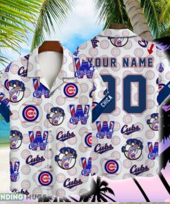 Chicago Cubs MLB Custom Name And Number Summer 3D Hawaiian Shirt
