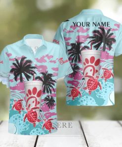 Chick fil A Turtles Palm Tree Hawaiian Shirt And Shorts Custom Name Special Summer Gift