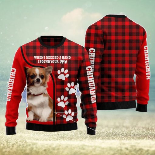 Chihuahua Paw Ugly Christmas Sweater Funny Christmas Gift For Family