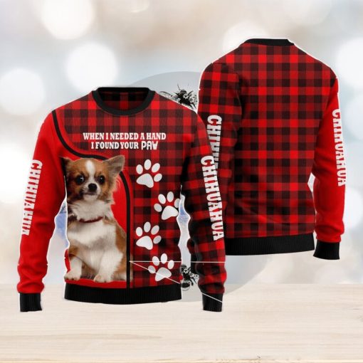 Chihuahua Paw Ugly Christmas Sweater Funny Christmas Gift For Family