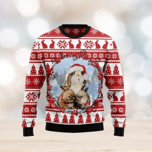 Christmas Bunny Ugly Christmas Sweater Gift For Men And Women