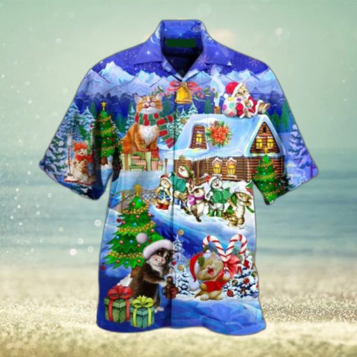 Christmas Cats Santa Love Gift Hawaiian Shirt