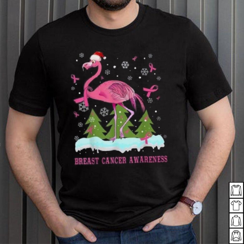 flamingo breast cancer shirts