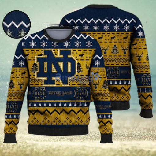 Christmas Gift Notre Dame Fighting Irish Season Ugly Christmas Sweater