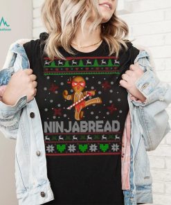 Christmas Gingerbread Shirt Ninjabread Cool Ugly Christmas Sweater Gingerbread Man Ninja Lover Gifts Christmas T Shirt