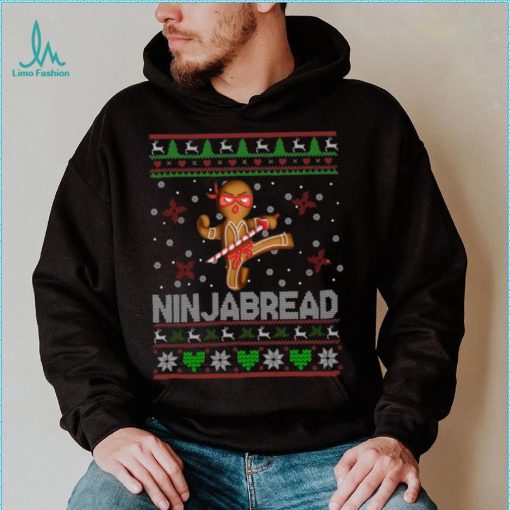 Christmas Gingerbread Shirt Ninjabread Cool Ugly Christmas Sweater Gingerbread Man Ninja Lover Gifts Christmas T Shirt