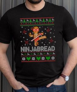 Christmas Gingerbread Shirt Ninjabread Cool Ugly Christmas Sweater Gingerbread Man Ninja Lover Gifts Christmas T Shirt