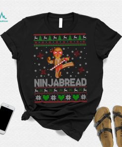 Christmas Gingerbread Shirt Ninjabread Cool Ugly Christmas Sweater Gingerbread Man Ninja Lover Gifts Christmas T Shirt