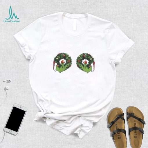 Christmas Grinch Wreath Christmas T Shirt