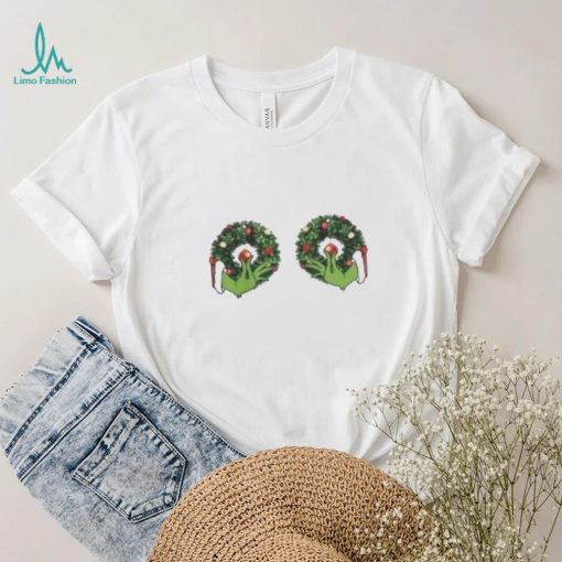 Christmas Grinch Wreath Christmas T Shirt