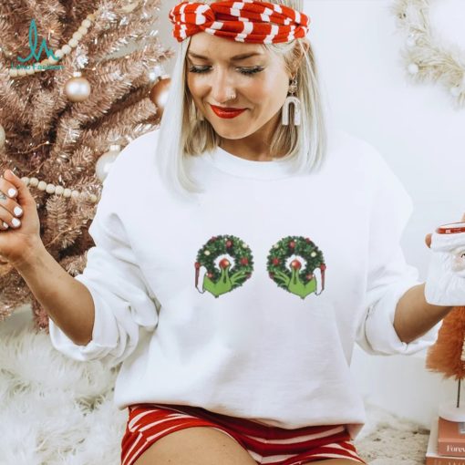 Christmas Grinch Wreath Christmas T Shirt