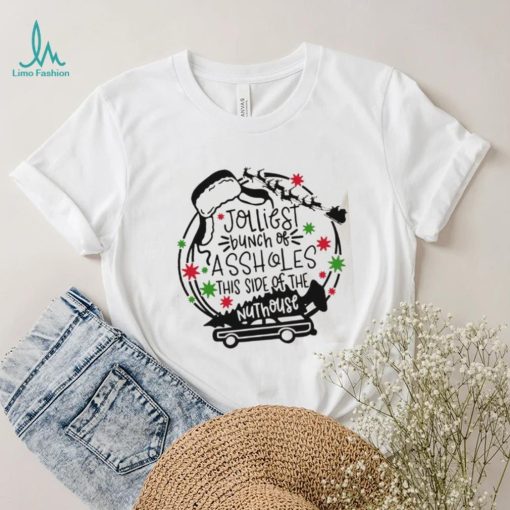 Christmas Holiday Jolliest Bunch of Assholes T Shirt