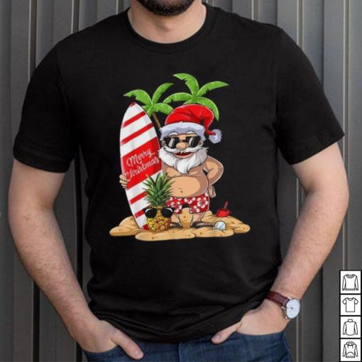 Christmas In July Santa Hawaiian Surfing Summer Surf Gift For Men And Women, Gift Halloween T shirt