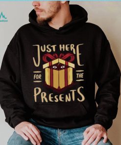 Christmas Just Here For the Presents Funny Mens Long Sleeve T Shirt