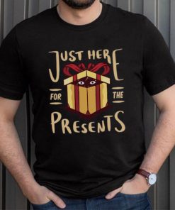 Christmas Just Here For the Presents Funny Mens Long Sleeve T Shirt