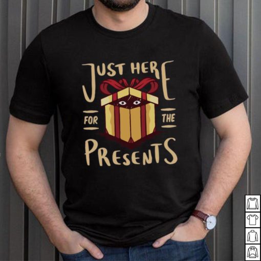 Christmas Just Here For the Presents Funny Mens Long Sleeve T Shirt