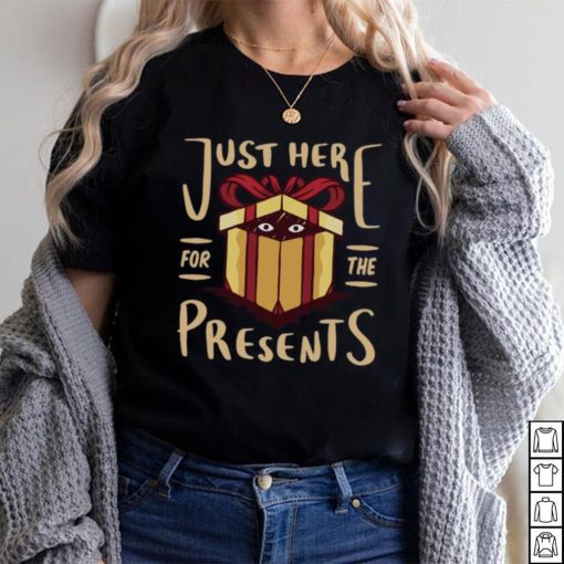 Christmas Just Here For the Presents Funny Mens Long Sleeve T Shirt
