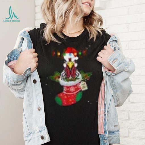 Christmas Lights Chicken Santa Funny Xmas Tree Chicken Shirt