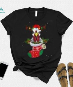 Christmas Lights Chicken Santa Funny Xmas Tree Chicken Shirt