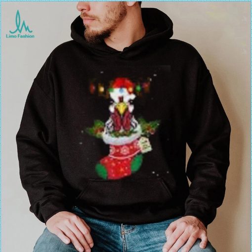 Christmas Lights Chicken Santa Funny Xmas Tree Chicken Shirt