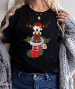 Christmas Lights Chicken Santa Funny Xmas Tree Chicken Shirt