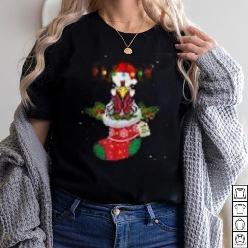 Christmas Lights Chicken Santa Funny Xmas Tree Chicken Shirt