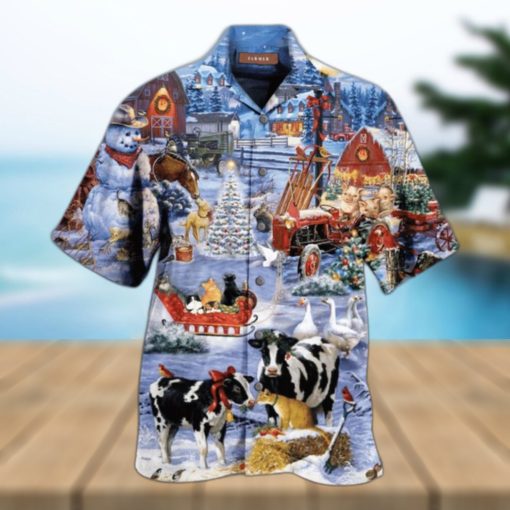 Christmas Love Farm Hawaiian Shirt