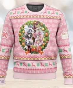 Christmas Magic Puella Magi Madoka Magica Ugly Christmas Sweater 3D Gift Christmas Funny