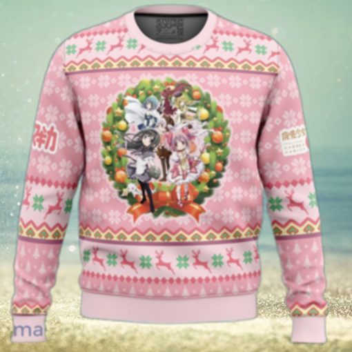 Christmas Magic Puella Magi Madoka Magica Ugly Christmas Sweater 3D Gift Christmas Funny