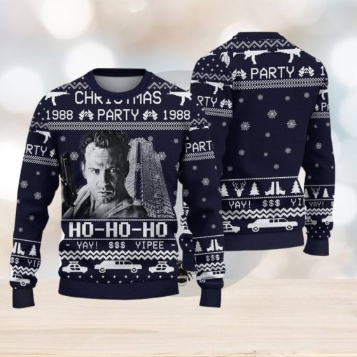 Christmas Party 1988 Christmas Gift For Holiday Hohoho Die Hard 3D Ugly Christmas Sweater