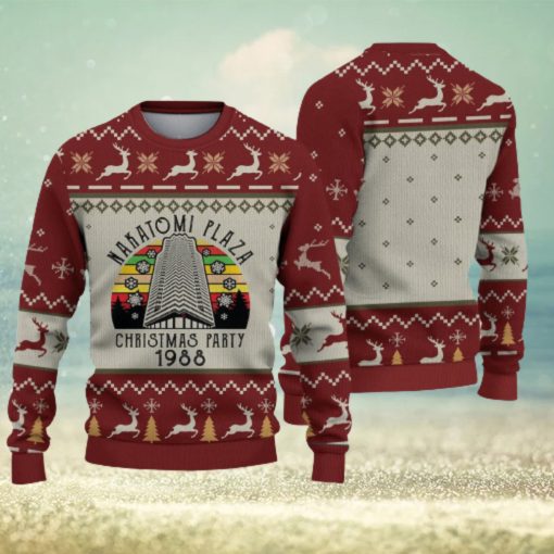 Christmas Party 1988 Ugly Sweater Nakatomi Plaza Christmas Gift For Holiday Die Hard 3D Ugly Christmas Sweater