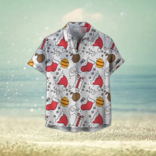 Christmas Pattern Unisex 3D Hawaiian Shirt New Gift For Men And Women Holiday