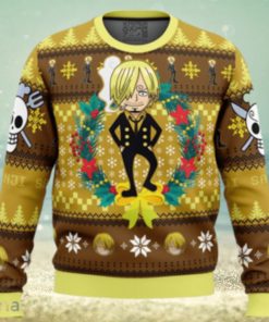 Christmas Sanji One Piece Ugly Christmas Sweater 3D Gift Christmas Funny