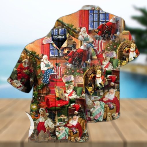 Christmas Santa Claus In Daily Life Edition Hawaiian Shirt